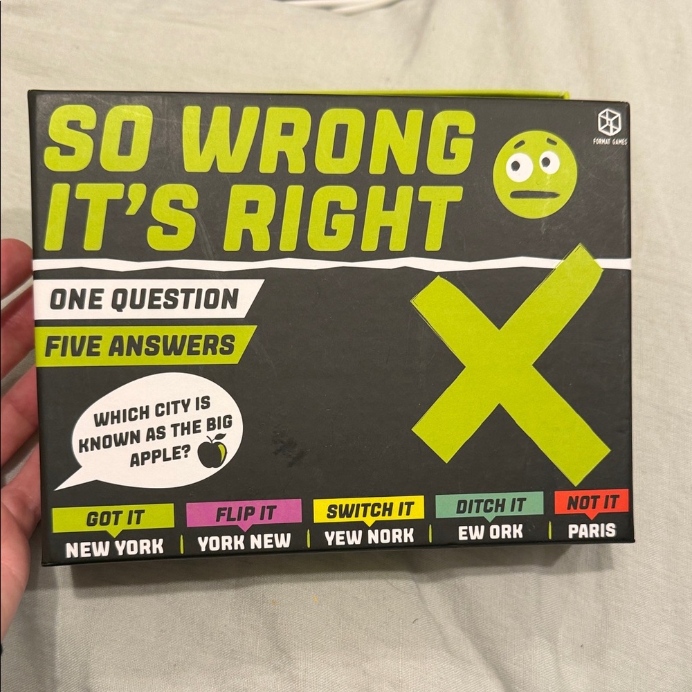 So Wrong It's Right Party Game